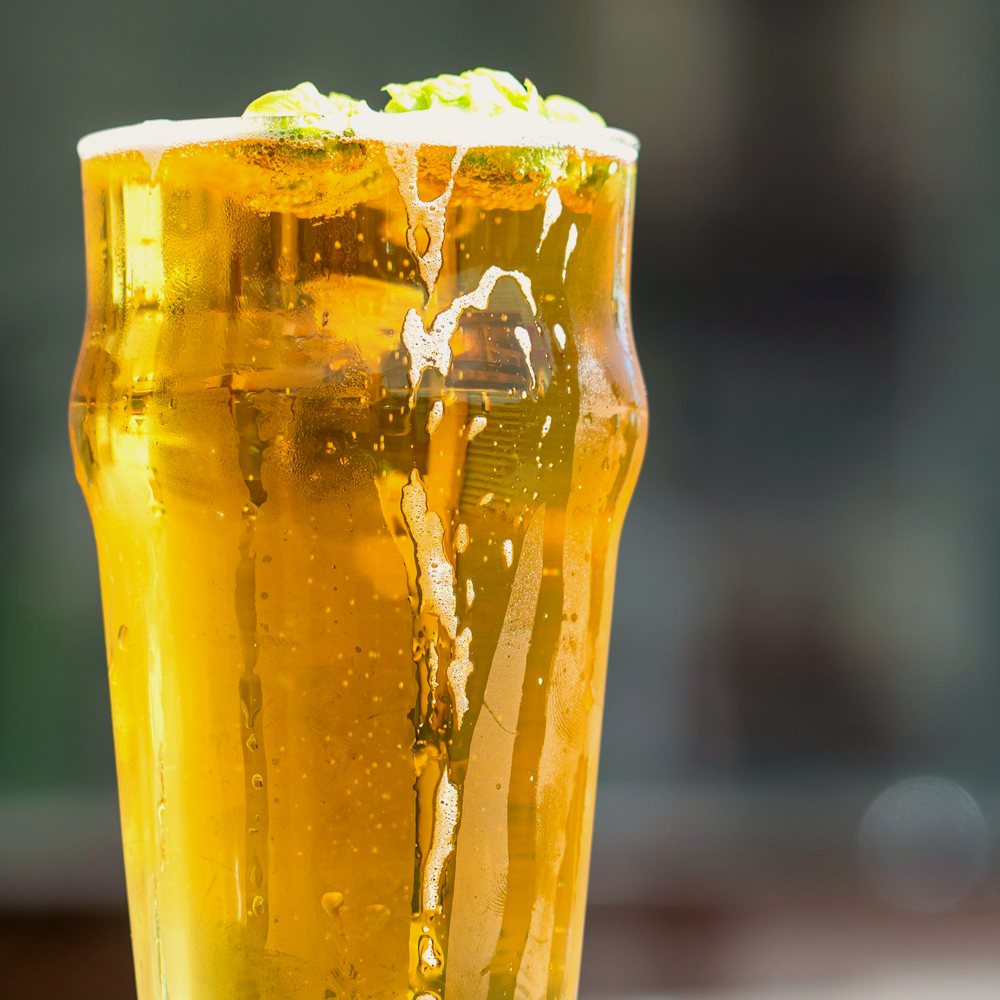 Chopp Cetro servido em copo gelado